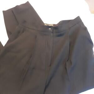 Women's Louben Black Dress Pants Trousers Pleated Front Size 6P
